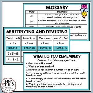 Odd and Even Numbers Teaching Powerpoint Presentation - Etsy