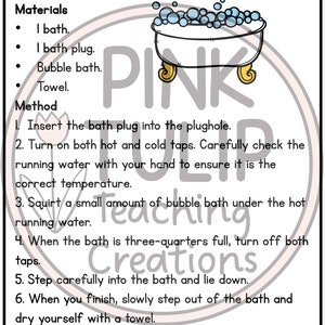 Procedural Text Examples - Ten Reading Samples With Comprehension - Etsy