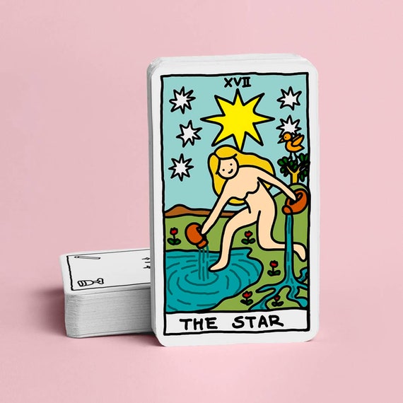 Printable Cute 78 Tarot Cards Unique Modern Designer -