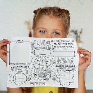 Mama Grußkarte, Geburtstagsgeschenk für Mama, alles Gute zum Geburtstag Mama, Geburtstagskarte für Mama, Karte von Kindern, druckbare Geburtstagskarte, Karte für Mama