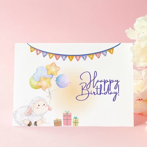 Carte de joyeux anniversaire imprimable, téléchargement immédiat, carte de voeux, carte pliable, carte d'anniversaire de maman, fichier numérique, carte d'un enfant