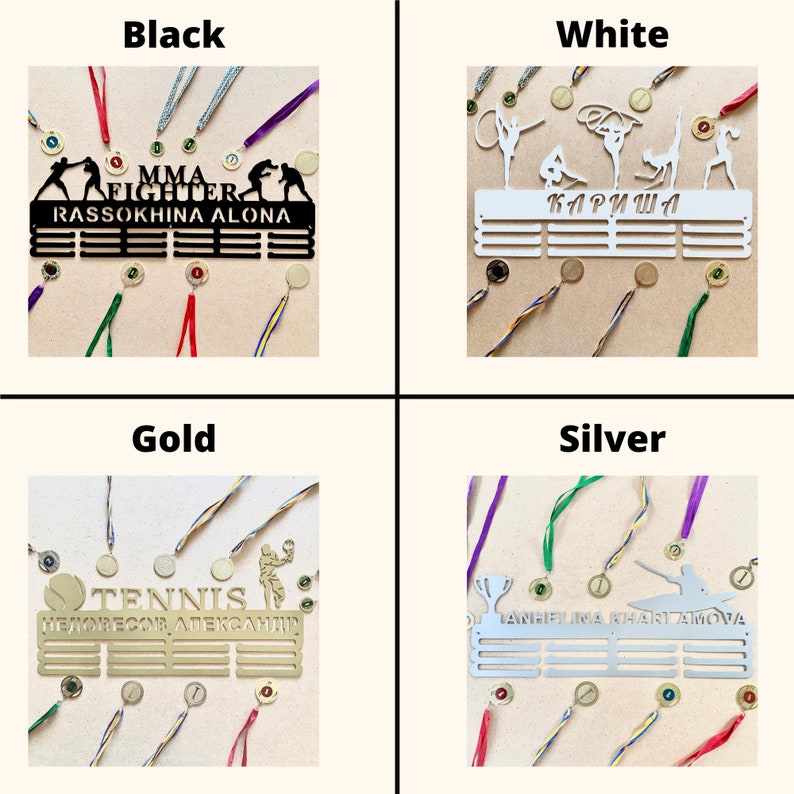 Steel Medal Hanger Holder Taekwondo Medal board it\u2019s ideal gift for sportsman with you first name and last name Personalized holder