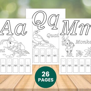 Printable preschool alphabet coloring pages, Preschool letters, Preschool worksheet, Alphabet activity