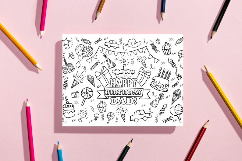 Printable Birthday Card Dad, Birthday Cards Digital, Birthday Cards ...