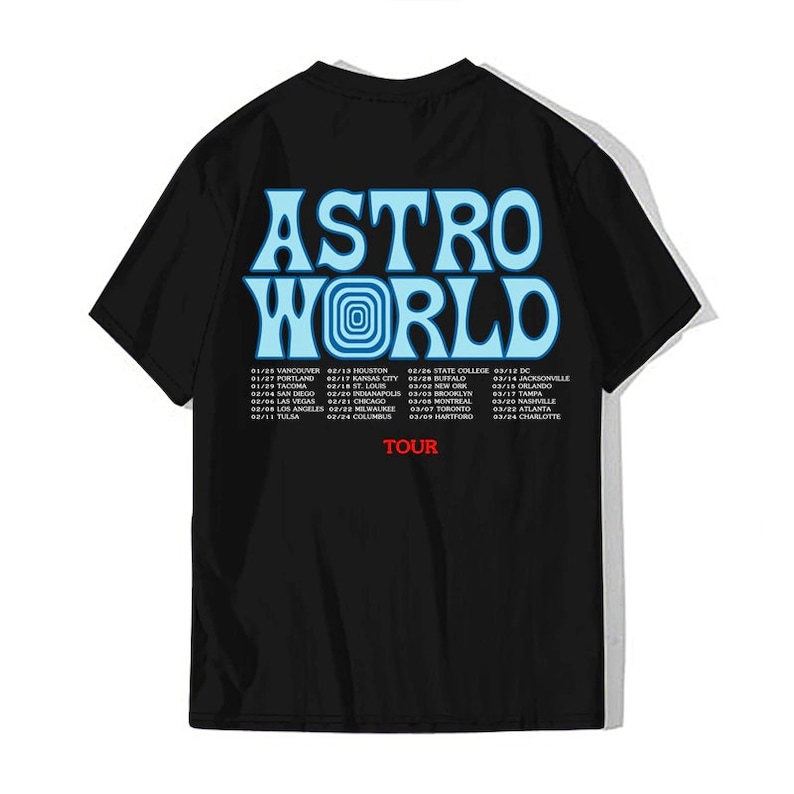 travis scott world tour shirt