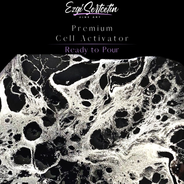 Activateur cellulaire haut de gamme | Prêt à verser | Créez des cellules parfaites et uniques dans vos travaux de peinture | 4oz par volume | par Ezgi Sertcetin