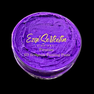 Metallic Pearl Purple 3D Sculpture Painting Paste - 6 oz