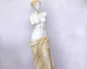 Réplica de estatua de Venus de Milos hecha de oro de Alabastro de 24cm