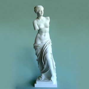 Réplica de estatua de Venus de Milos hecha de Alabastro 40cm blanco