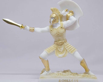 Achilles attacks with the sword 16cm gold