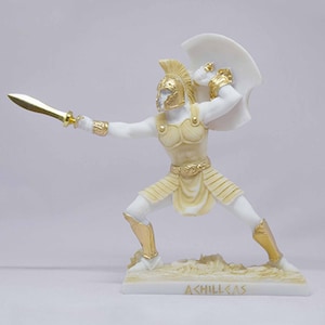 Achilles attacks with the sword 19cm gold