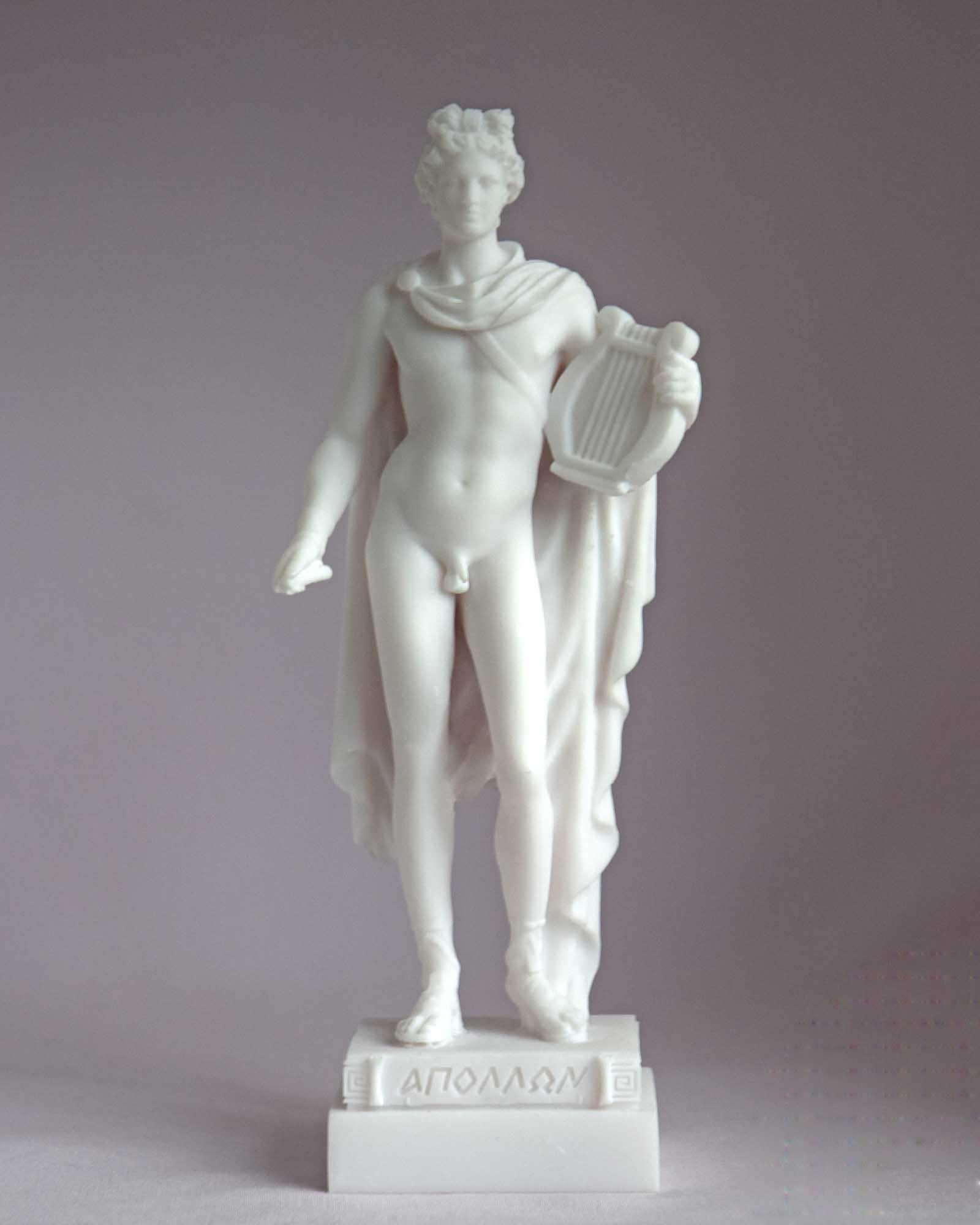 Apollo Statue Greek God Made of Alabaster White 16cm-18cm - Etsy Australia