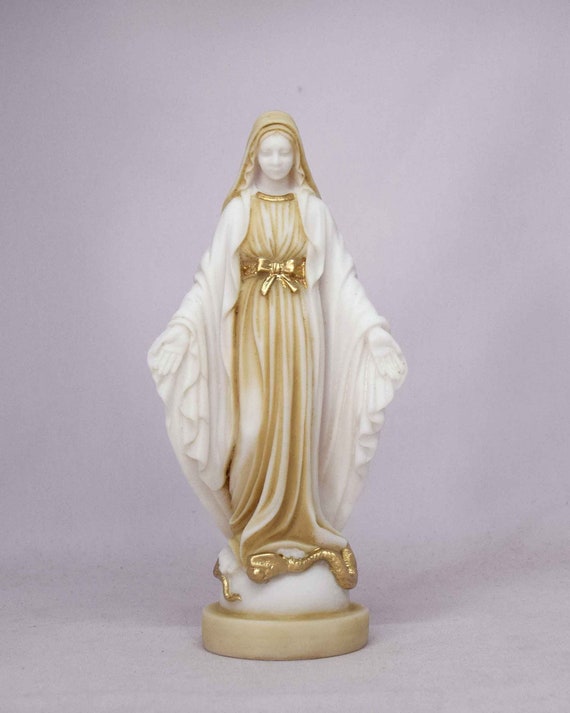 アラバスター製の聖母マリア像 23 cm 白 - Etsy 日本