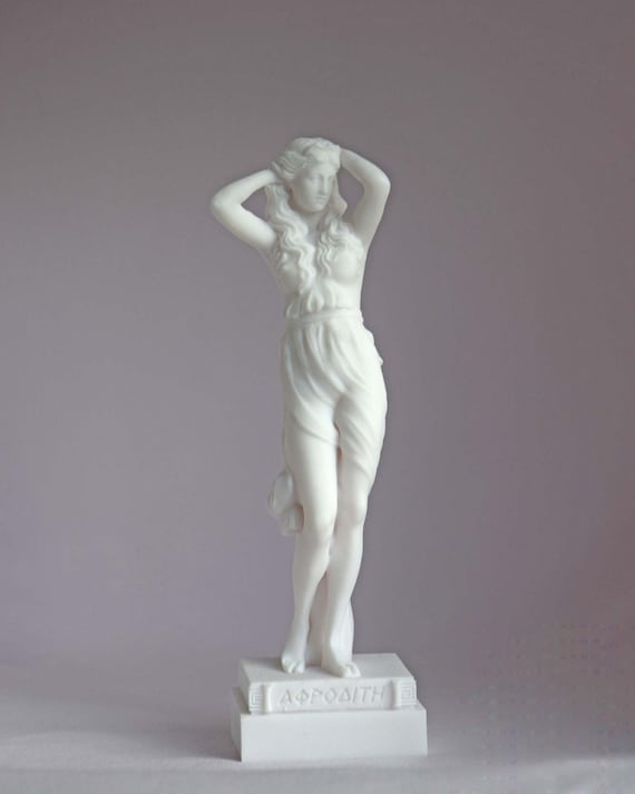 Aphrodite Statue Greek Goddess Made of Alabaster White Etsy Canada
