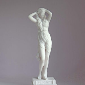 Aphrodite statue Greek Goddess made of Alabaster white 23cm