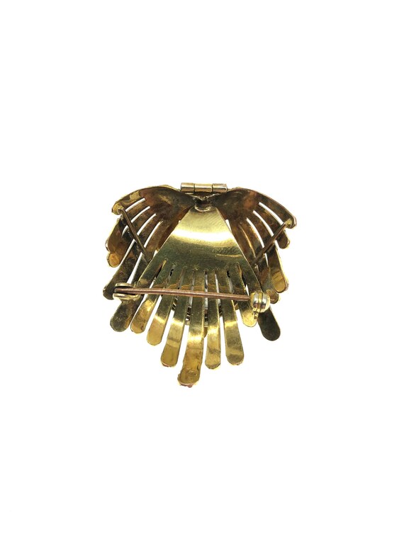 Rare HAMILTON Hidden Brooch Pin Watch | Gold Tone… - image 7