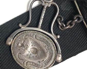 Antique Admiral Beatty Crest Wax Seal Fob - 1900s British Naval History