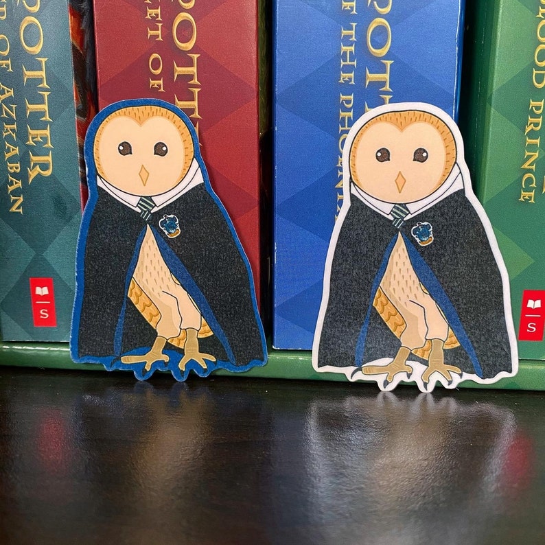 Harry Potter House Inspired Owl Matte Stickers Etsy