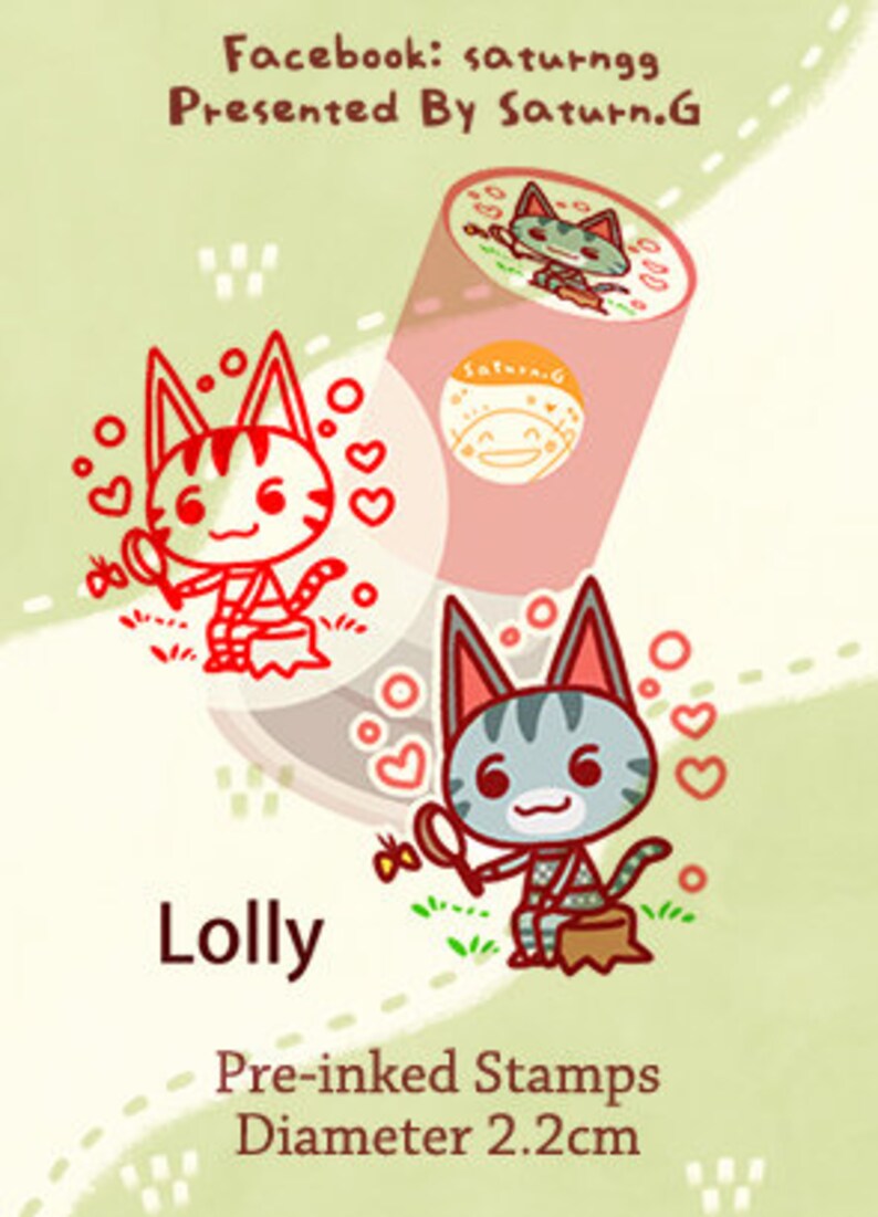 Animal Crossing Pre Inked Stamps stampchopteacher Stamp Etsy