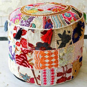 Osmanische Pouf Hocker Runde Sitz Pouf Abdeckung | Etsy