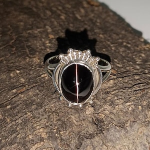 Natural Sillimanite cat&#39;s eye Silver Ring, Cat&#39;s Eye Gemstone, Handmade Silver Ring, 925 Sterling Silver Ring, Cat&#39;s Eye Statement Ring