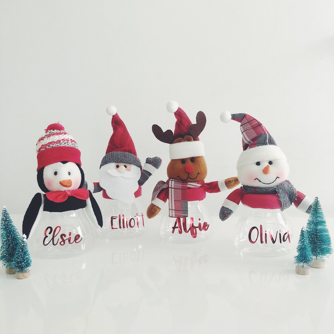 Personalised Christmas Sweet Jars | Etsy