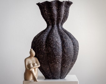 Large Sculptural Ceramic Vase | Handmade Vase | Flower Vase