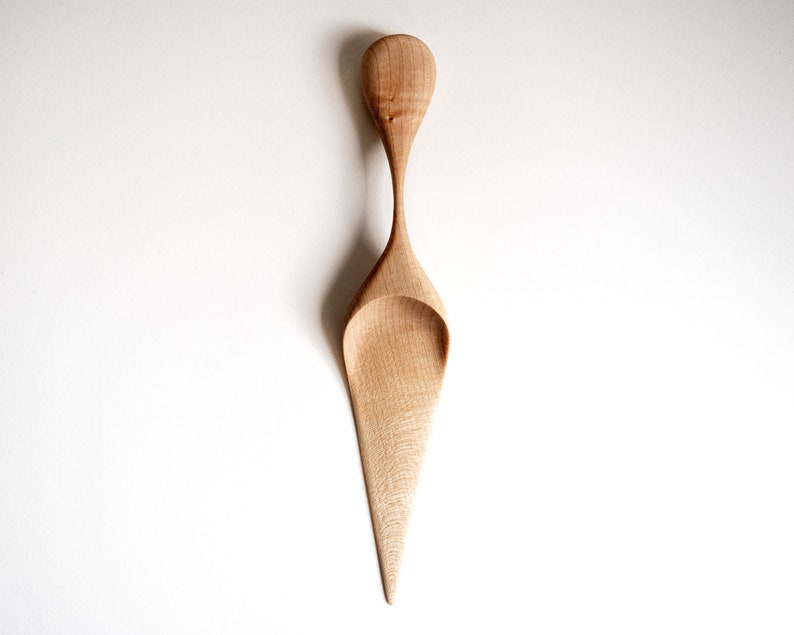 Wooden Cake Server Pie Slice Sycamore Cake Server Wooden Etsy