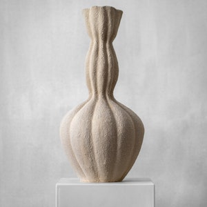 Sculptural Ceramic Vase Unglazed Ceramic Handmade Vase Contemporary Vase image 3