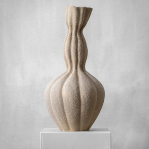 Sculptural Ceramic Vase Unglazed Ceramic Handmade Vase Contemporary Vase image 5