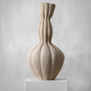 Sculptural Ceramic Vase Unglazed Ceramic Handmade Vase Contemporary Vase image 6