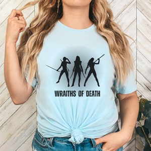 Licensed Wraiths Of Death Lady of Darkness TShirt Melissa Roehrich Merch Darkness Series Booktok Bookstagram Dark Fantasy Romance Tee