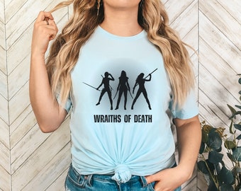 Lizenzierte Wraiths Of Death Lady of Darkness TShirt Melissa Roehrich Merch Darkness Series Booktok Bookstagram Dark Fantasy Romance Tee