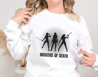 Lizenzierte Wraiths Of Death Lady of Darkness Sweatshirt Melissa Roehrich Merch Darkness Series Booktok Bookstagram Dark Fantasy Romance Shirt