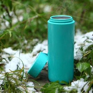 Thermosflasche Trinkflasche Isolierflasche Edelstahl Geschenk Thermobecher 400ml Green
