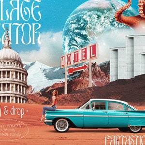 Collage Creator "Fantastic Worlds" Collectie van +420 uitsparingen en posters en kant-en-klare lijsten