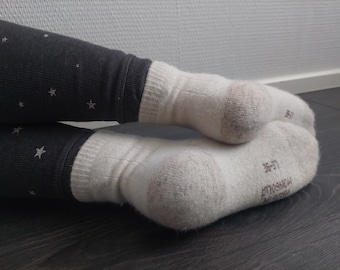 Calcetines de mujer de lana de oveja 100% Natural calcetines casuales cálidos para el invierno agradables y cómodos