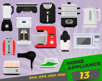 Home Appliances Svg Etsy
