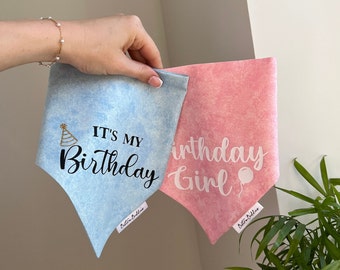 Birthday Dog Bandana | Birthday Boy or Girl, Happy Birthday,  It's My Birthday design