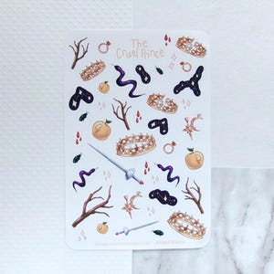 The Cruel Prince Inspired Matte  Bullet Journal Stickers | BuJo | CP | Booktok | Planner | Bookstagram | Bookish | Fandom