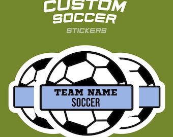 Custom Soccer Sticker | Custom Sport Sticker | Soccer Stickers | Team Stickers | Soccer Gift | Senior Gifts | Sport Stickers