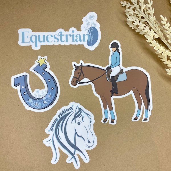 Equestrian Stickers | Horse Sticker Pack | Horse Gifts | Equestrian Gifts | Horse Lovers | Sport Gifts, Sport Stickers
