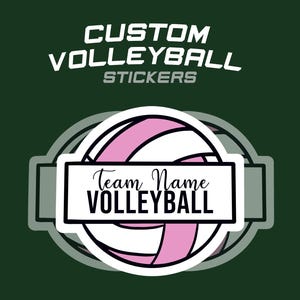 Custom Volleyball Stickers | Custom Sport Sticker | Volleyball Stickers | Team Stickers | Volleyball Gift | Senior Gifts | Senior Night