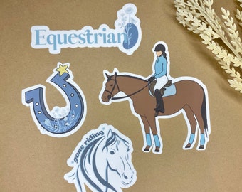 Equestrian Stickers | Horse Sticker Pack | Horse Gifts | Equestrian Gifts | Horse Lovers | Sport Gifts, Sport Stickers