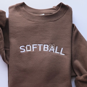Softball Sweatshirt | Softball Embroidered Sweatshirt | Crewneck Sweatshirt | Softball Club Sweatshirt | Softball Gifts | Sport Gifts