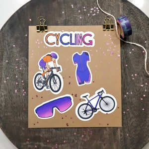Stickers vélo vélo, Stickers cycliste, cyclisme femme| Cadeaux cyclisme, Stickers vélo, Stickers casque, Stickers sport, Cadeaux sport