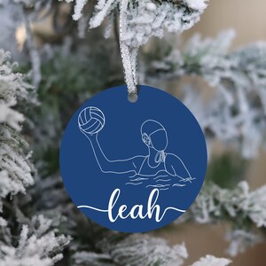Personalized Water Polo Ornament | Personalized Christmas Ornament | Custom Christmas Gift | Water Polo Gifts | Christmas Ornaments