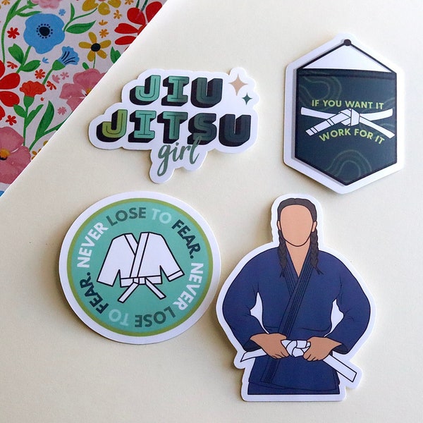 Jiu Jitsu stickers,  Jiu Jitsu Team Stickers, Jiu Jitsu Gifts, Sport Stickers, Sport Gifts, Coach Gift Jiu Jitsu, Waterbottle Stickers
