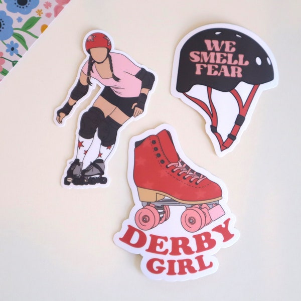 Roller Derby stickers, Roller Derby Girls, Derby Life stickers, Roller Derby Helmet, Roller Derby Gifts, Sport Stickers