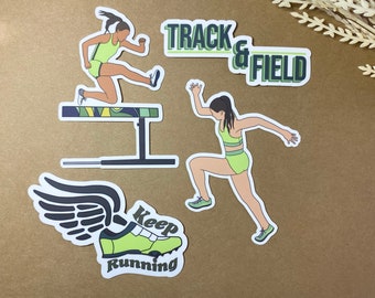 Track and Field stickers , Planner stickers, Track stickers, Hurdle Stickers, Runner Stickers, Track and Field Gift